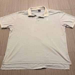 1999 Nike Tennis Alpha‎ Project grey and white polo shirt